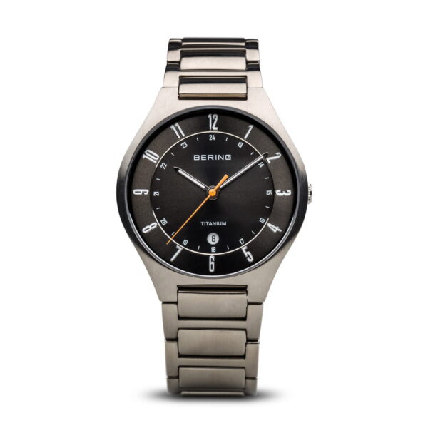 Bering Titanium Brushed Steel Watch - 11739-772
