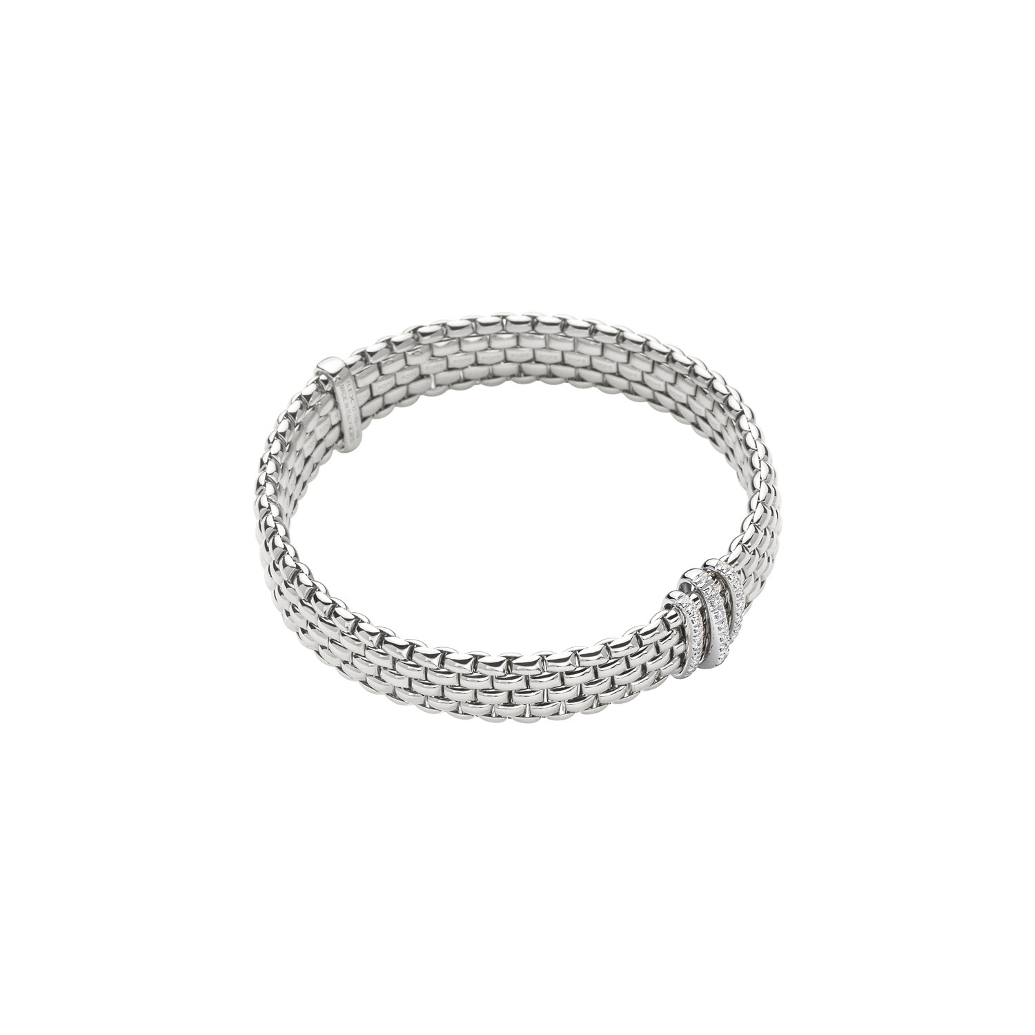 FOPE Panorama Flexit Bracelet - 18ct. White Gold & Diamond