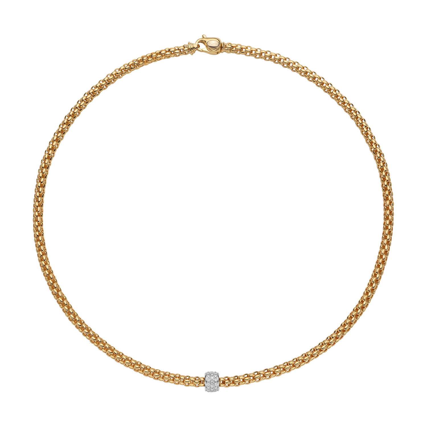 FOPE Solo Yellow Gold & Diamond Necklace