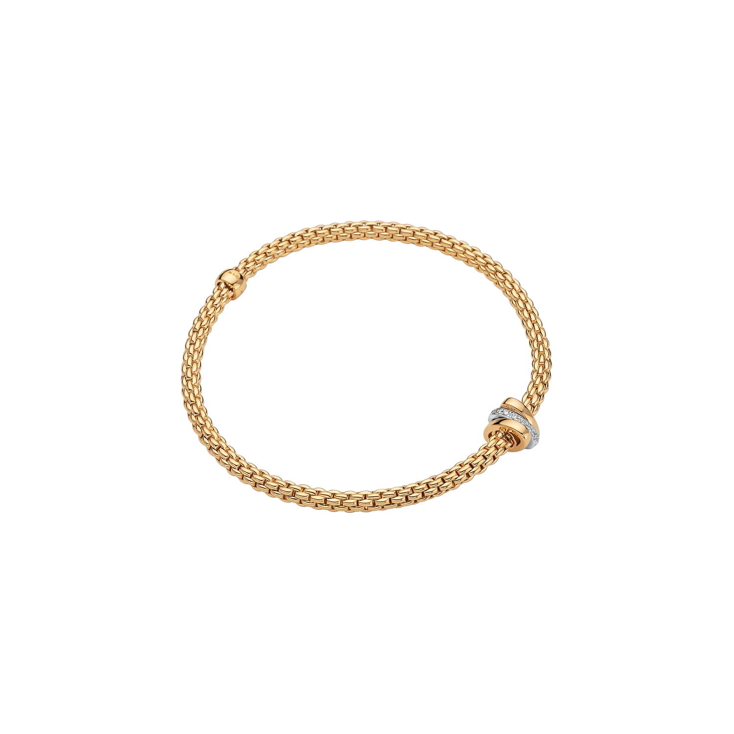 FOPE Prima Flexit Gold & Diamond Bracelet