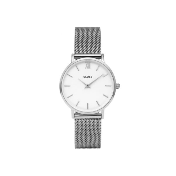 Cluse Minuit Mesh Silver Watch