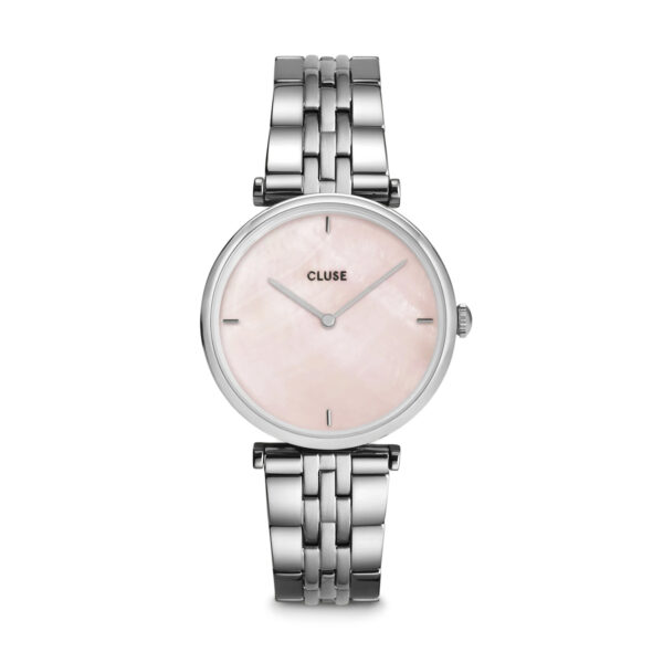 Cluse Triomphe Steel & Pink Pearl Watch