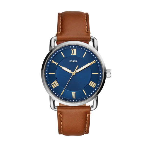 Fossil Copeland Watch - Brown Leather Strap