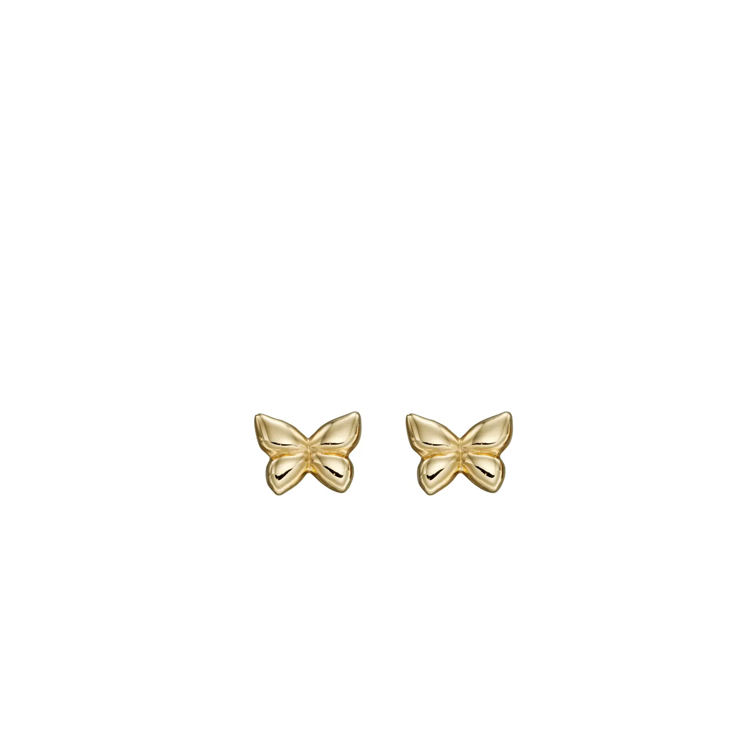 Yellow Gold Butterfly Earrings