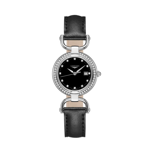 Longines Equestrian Collection – Diamond & Black Strap Watch