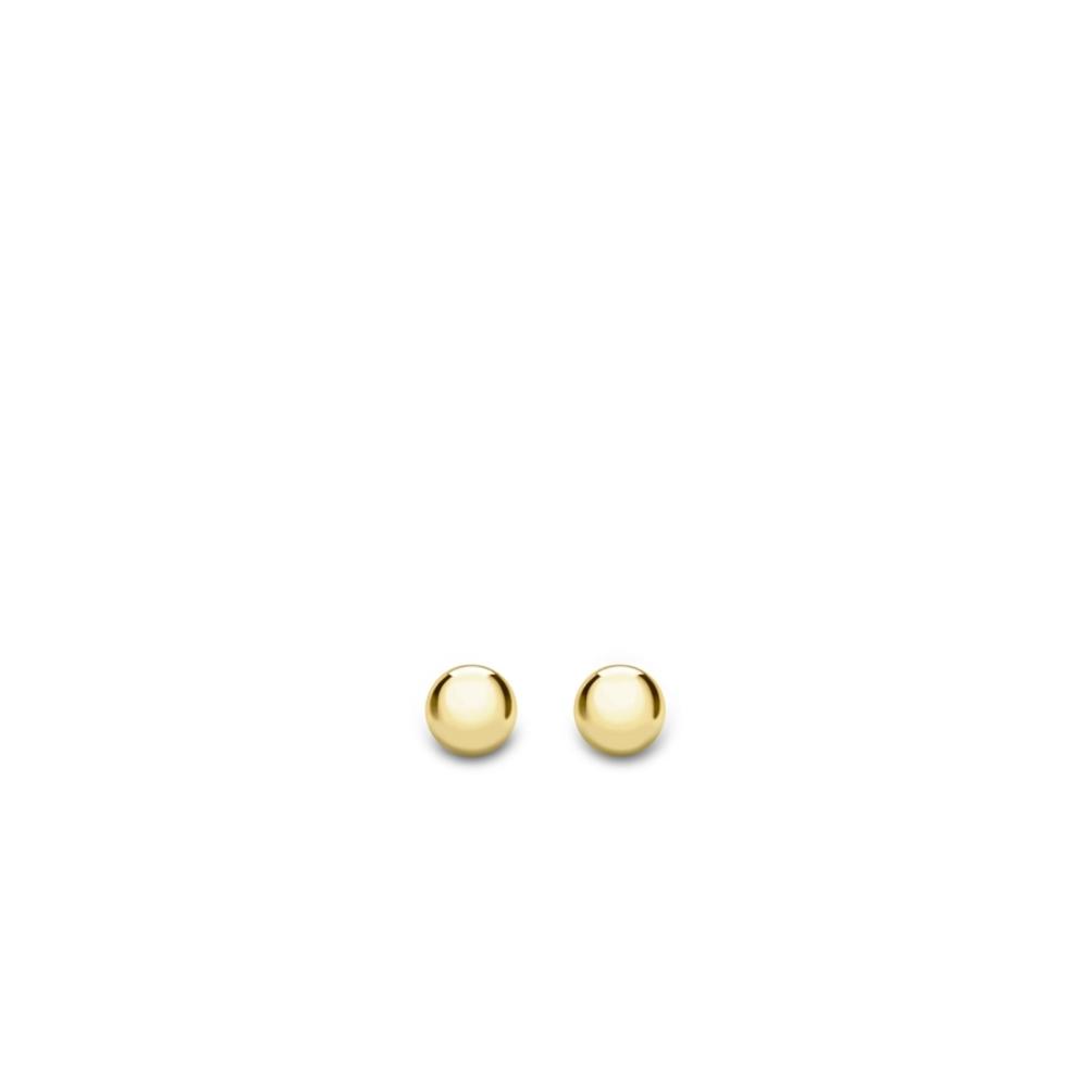 Yellow Gold Ball Stud Earrings - 3mm