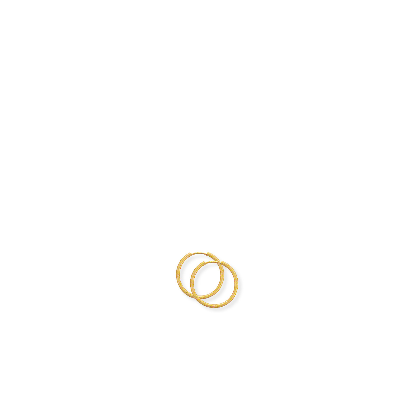 Yellow Gold Diamond-Cut Sleeper Earrings