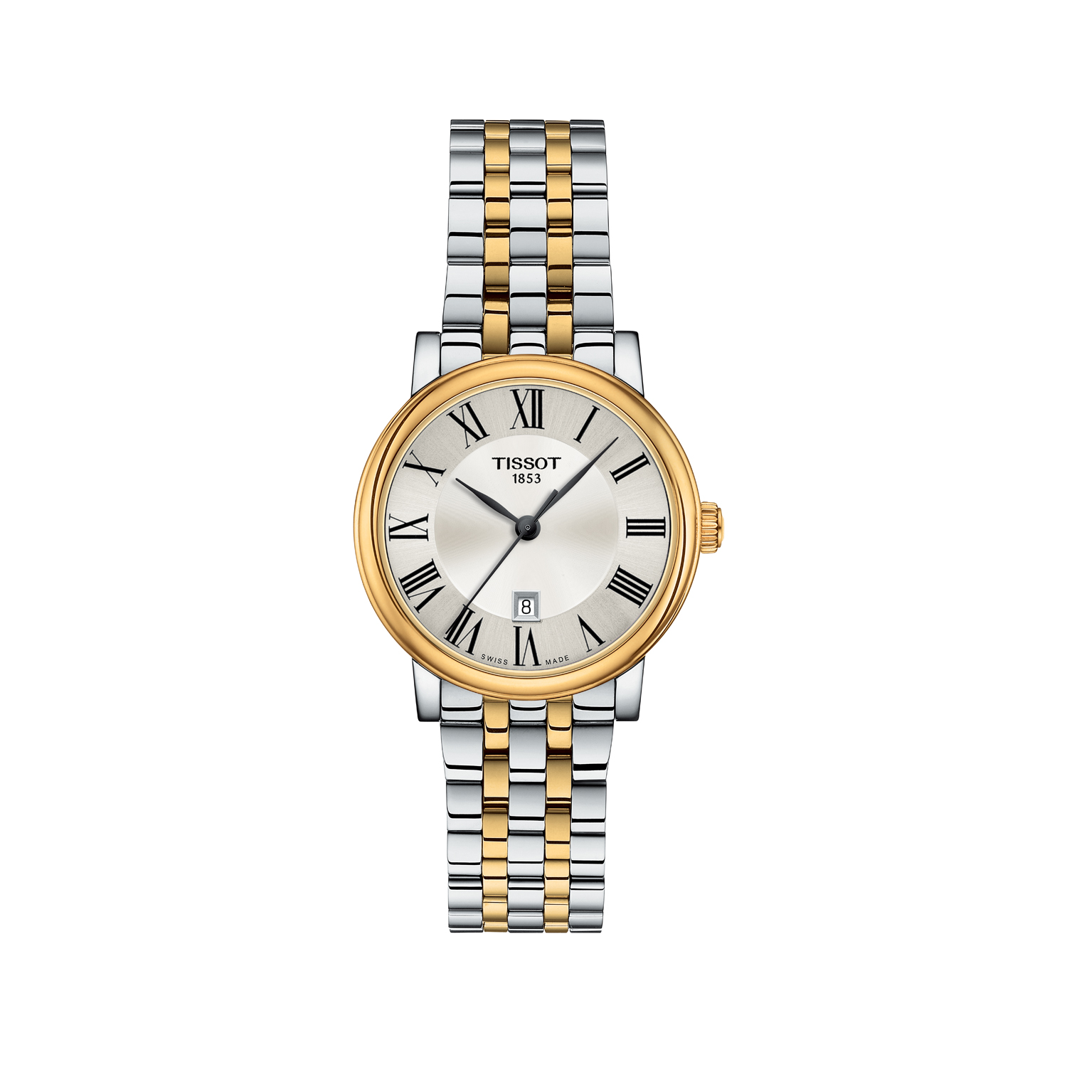 Tissot Carson Premium Lady Stainless Steel & Yellow Gold Watch