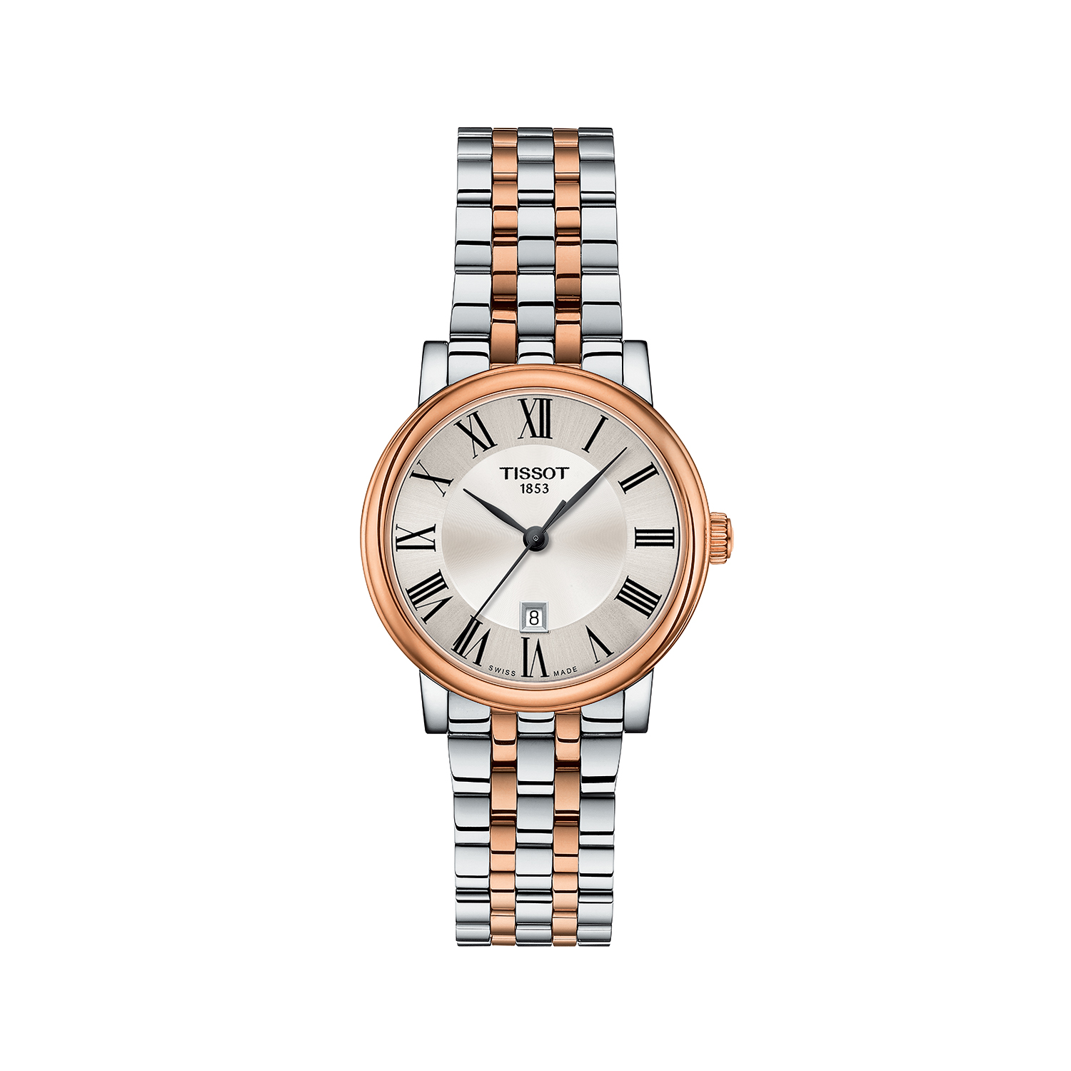 Tissot Carson Premium Lady Stainless Steel & Rose Gold Watch