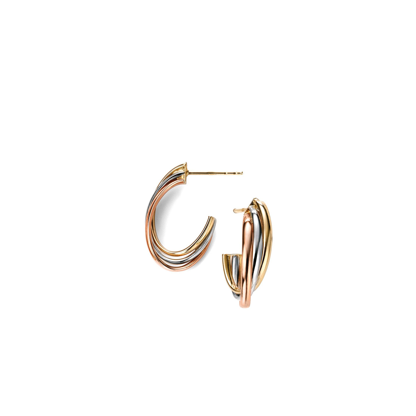Triple Gold Hoop Earrings