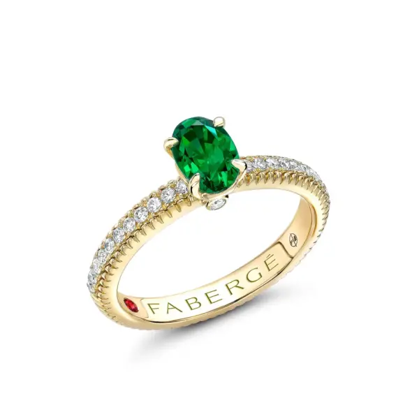 Fabergé Colours of Love Emerald & Diamond Ring