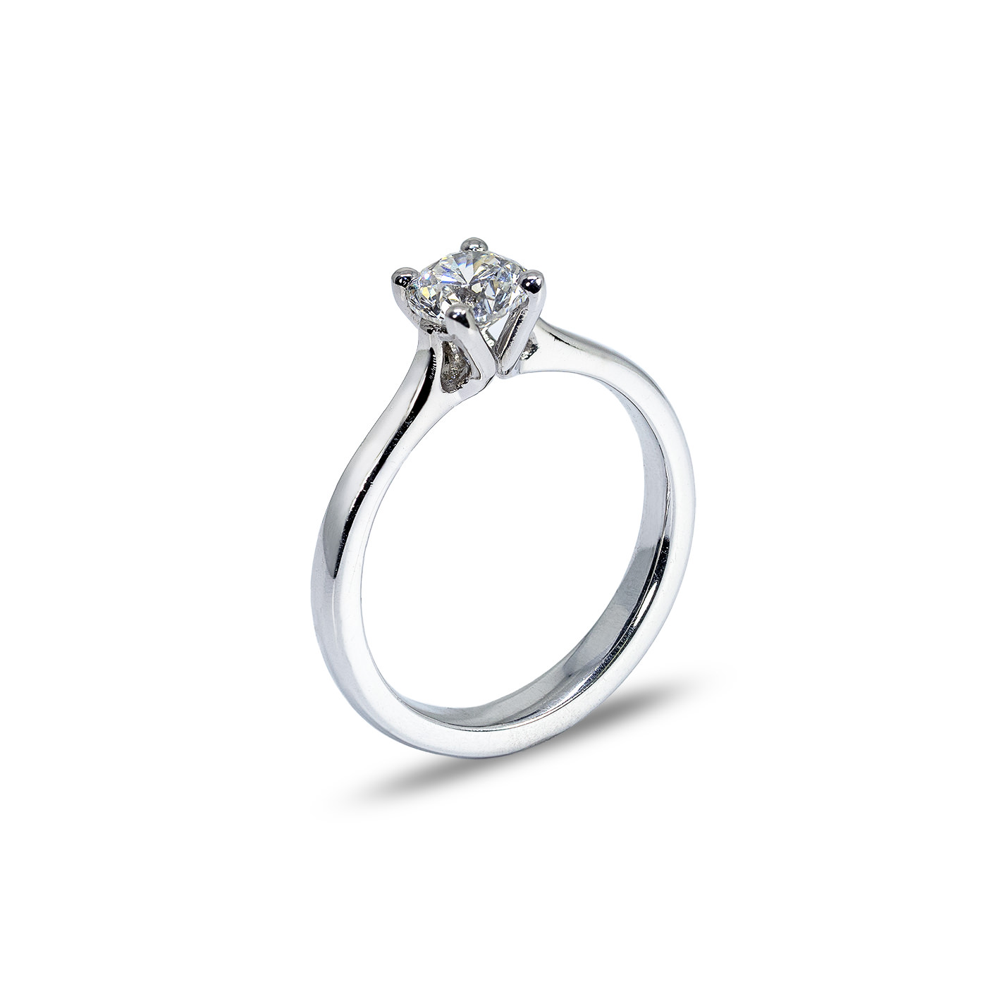 Iris - Platinum Solitaire Diamond Engagement Ring - 0.70cts