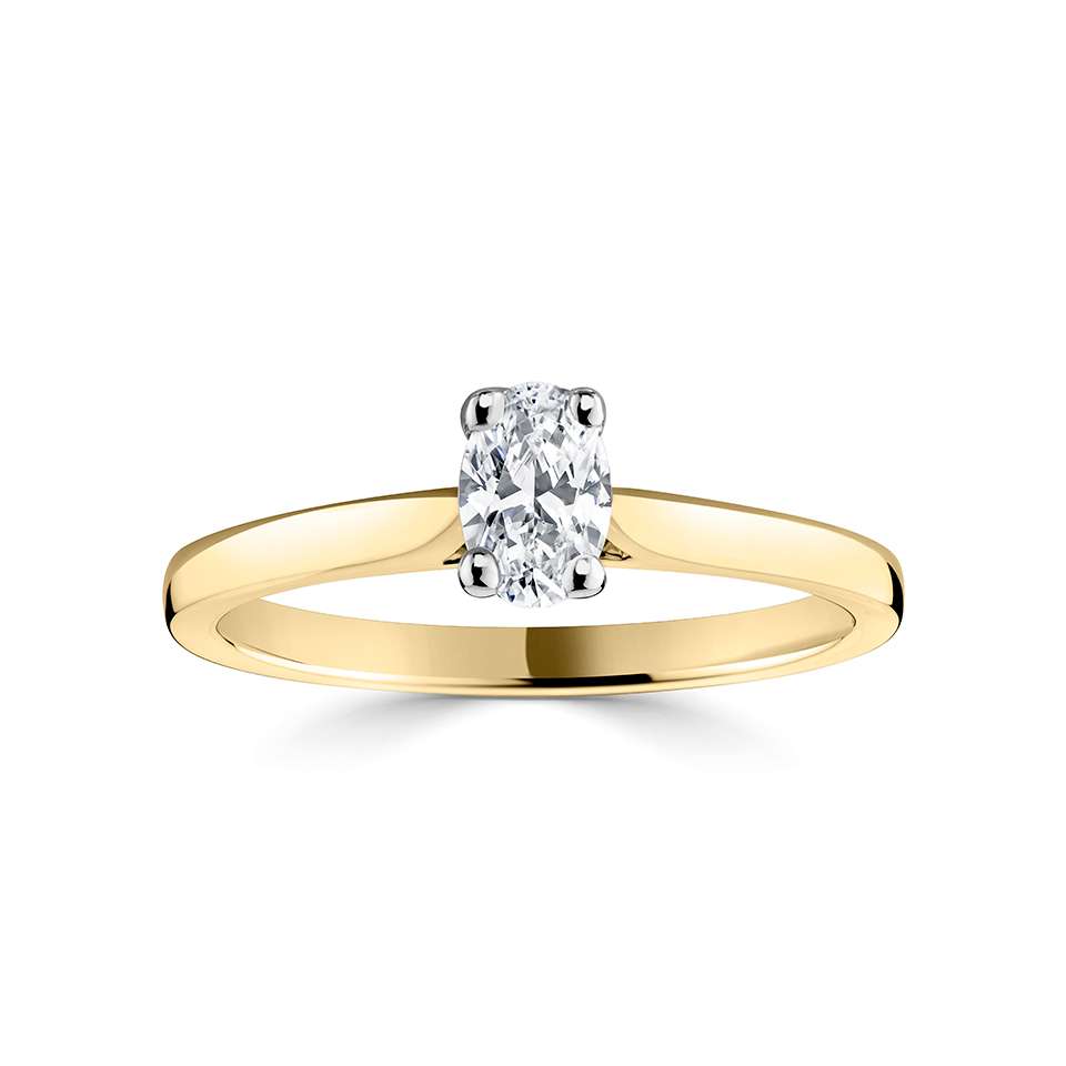 Scarlet - 18ct. Yellow Gold Solitaire Diamond Engagement Ring - 1.29cts