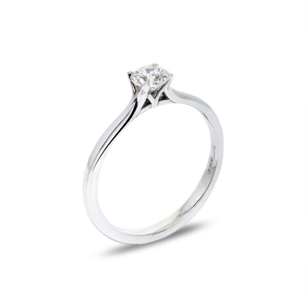 Blossom Platinum Diamond Engagement Ring