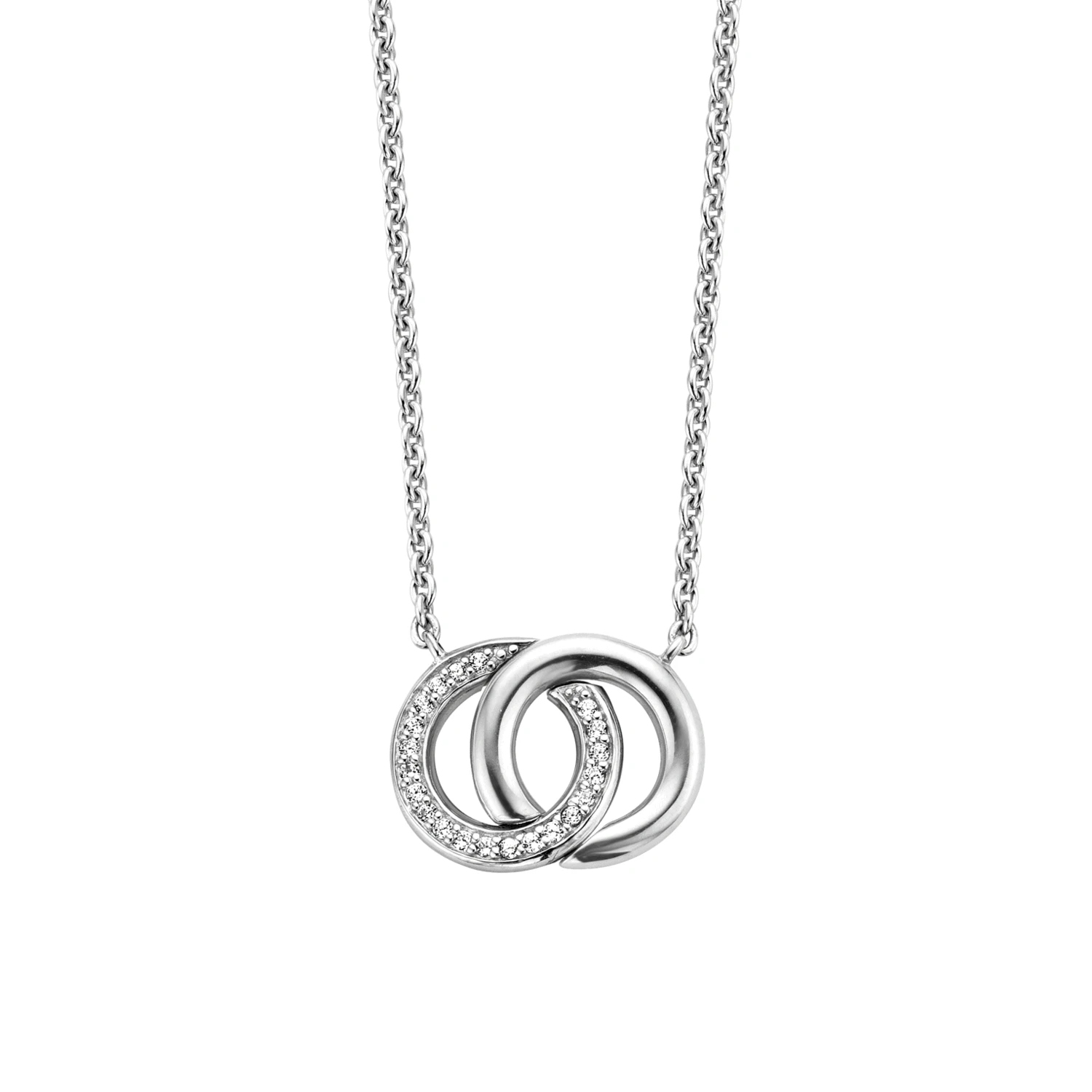 Ti Sento CZ Infinity Necklace - Large
