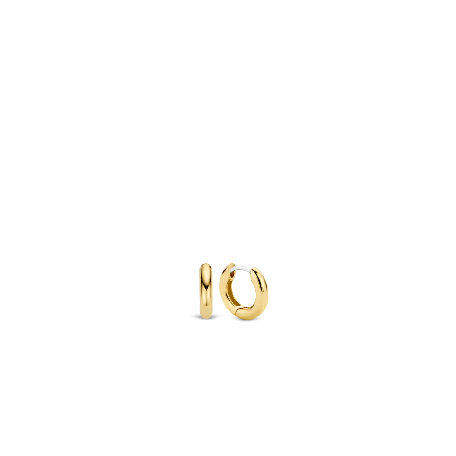 Ti Sento Yellow Gold Hoop Earrings - 8mm