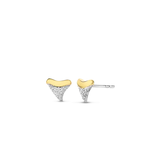 Ti Sento Shark Tooth Stud Earrings
