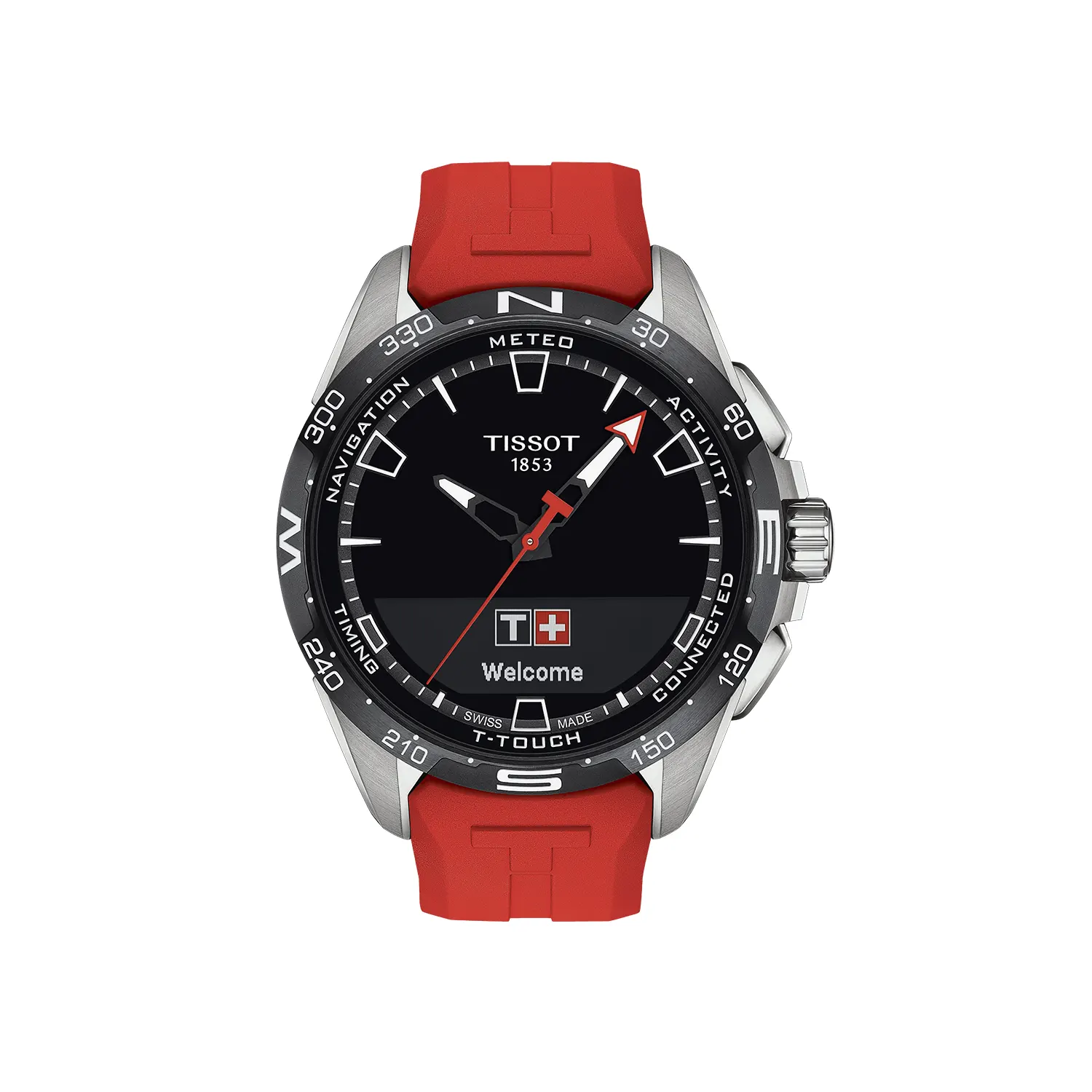 Tissot T-Touch Connect Solar - Red Silicone Strap