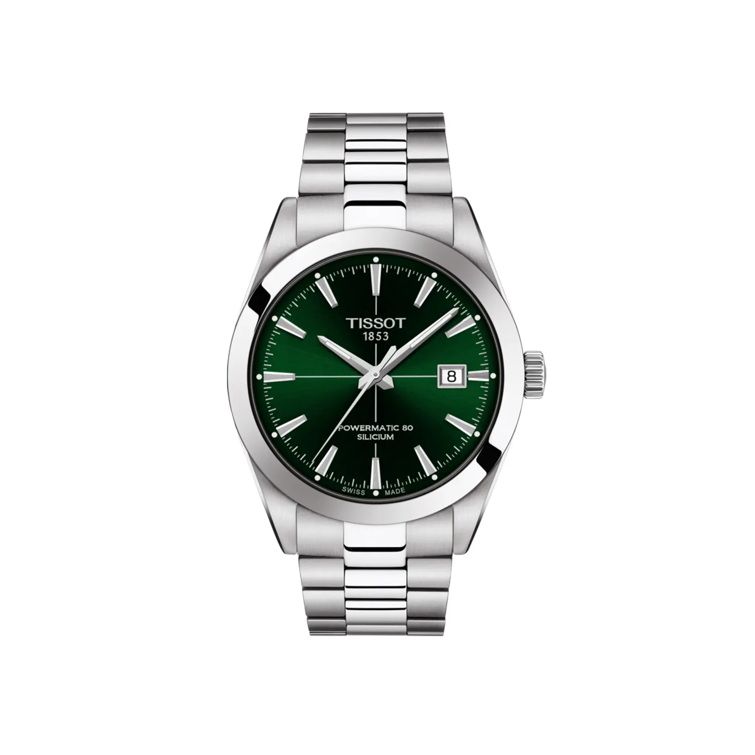 Tissot Gentleman Powermatic 80 Silicium Watch - Green Dial