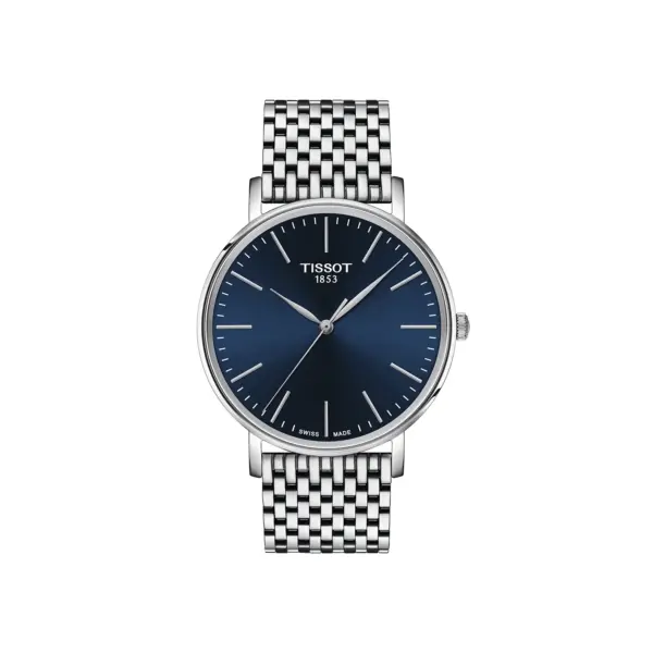 Tissot Evertime Stainless Steel Watch - 40mm Blue Dial