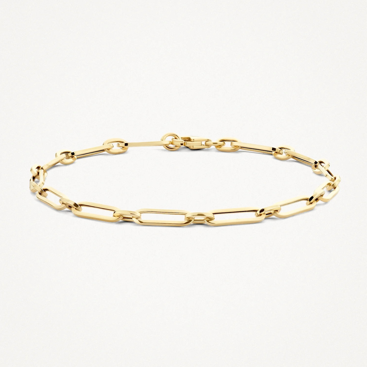 Blush Alternating Link Gold Bracelet