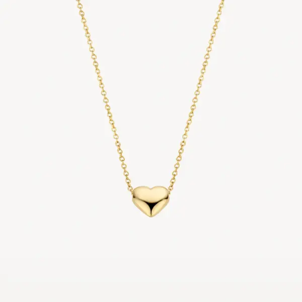 Blush Yellow Gold Small Heart Necklace