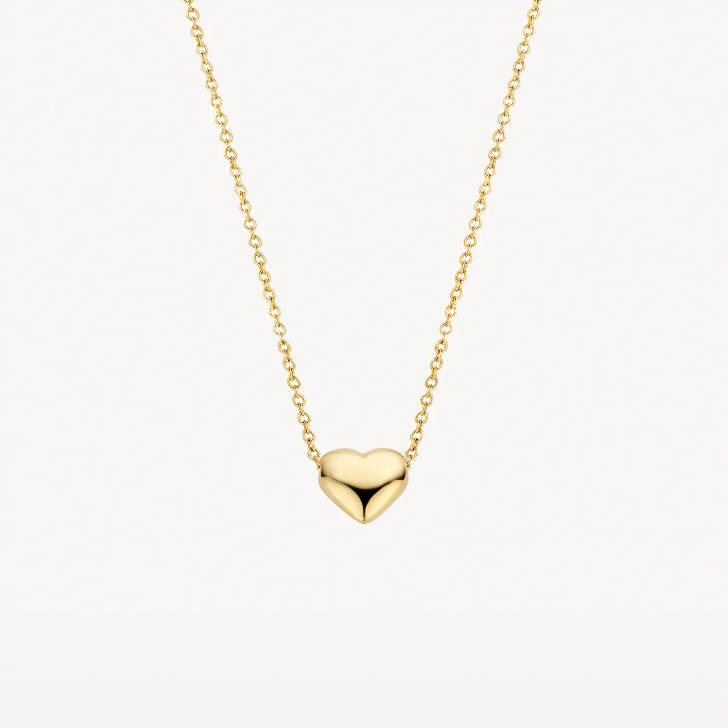 Blush Yellow Gold Small Heart Necklace