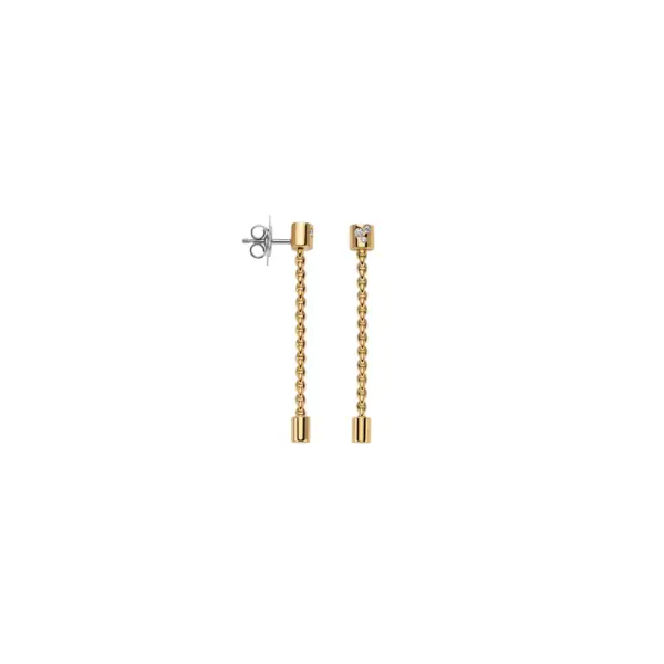 Fope Aria Gold Rope & Diamond-Set Drop Earrings