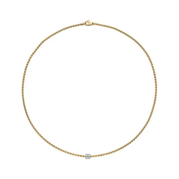 FOPE Aria 18ct. Yellow Gold & Diamond Necklace.
