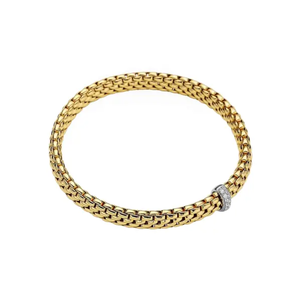 FOPE Vendome Flex'It Yellow Gold & Diamond Bracelet