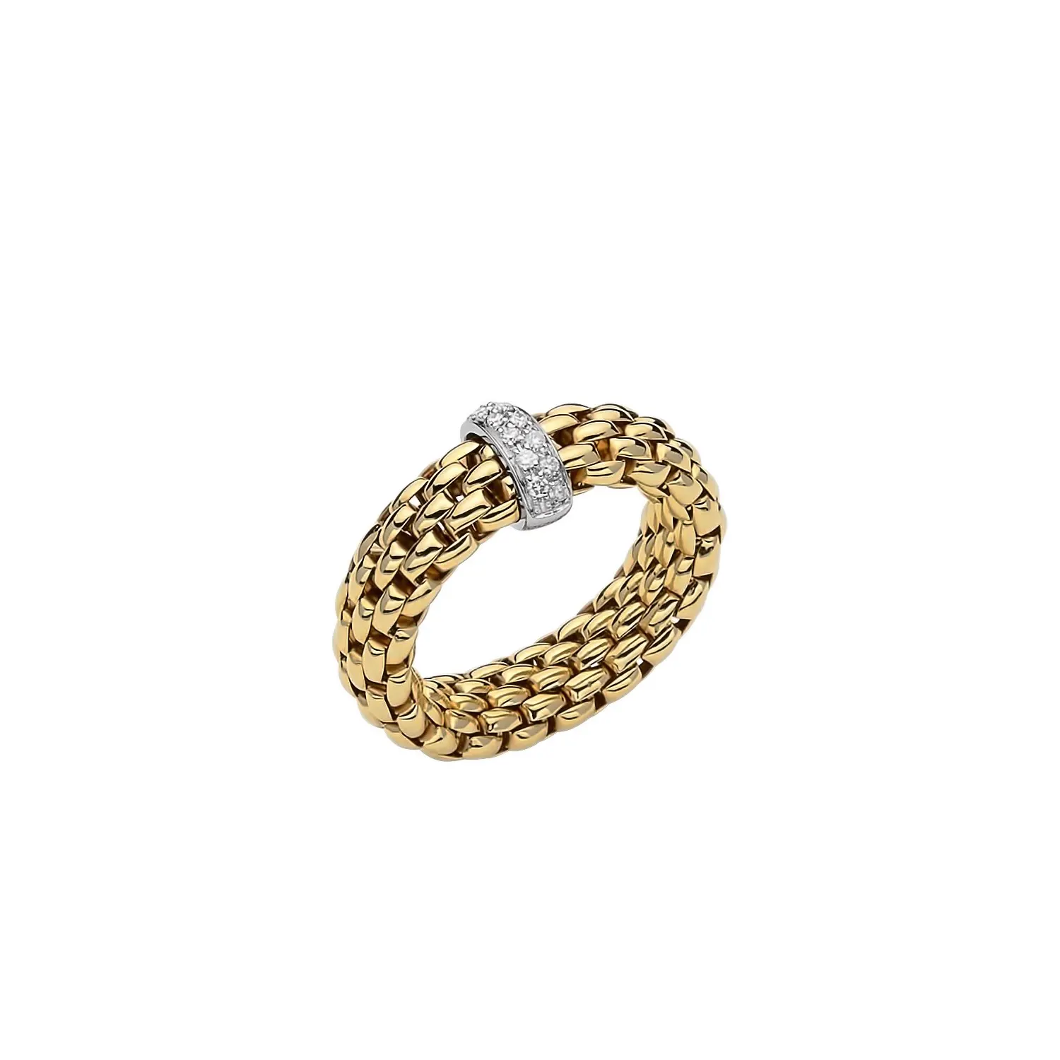 FOPE Vendome Flex-It Gold & Diamond Ring