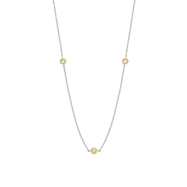 Ti Sento Chain Necklet with Gold Dots