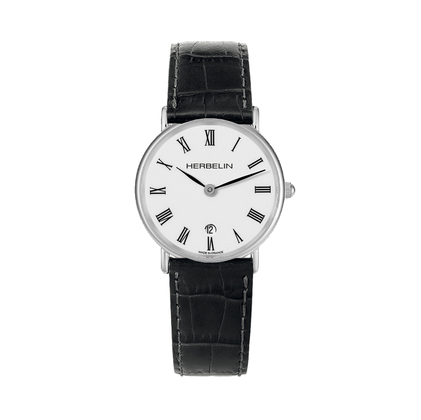 Michel Herbelin Classic Watch with Black Strap
