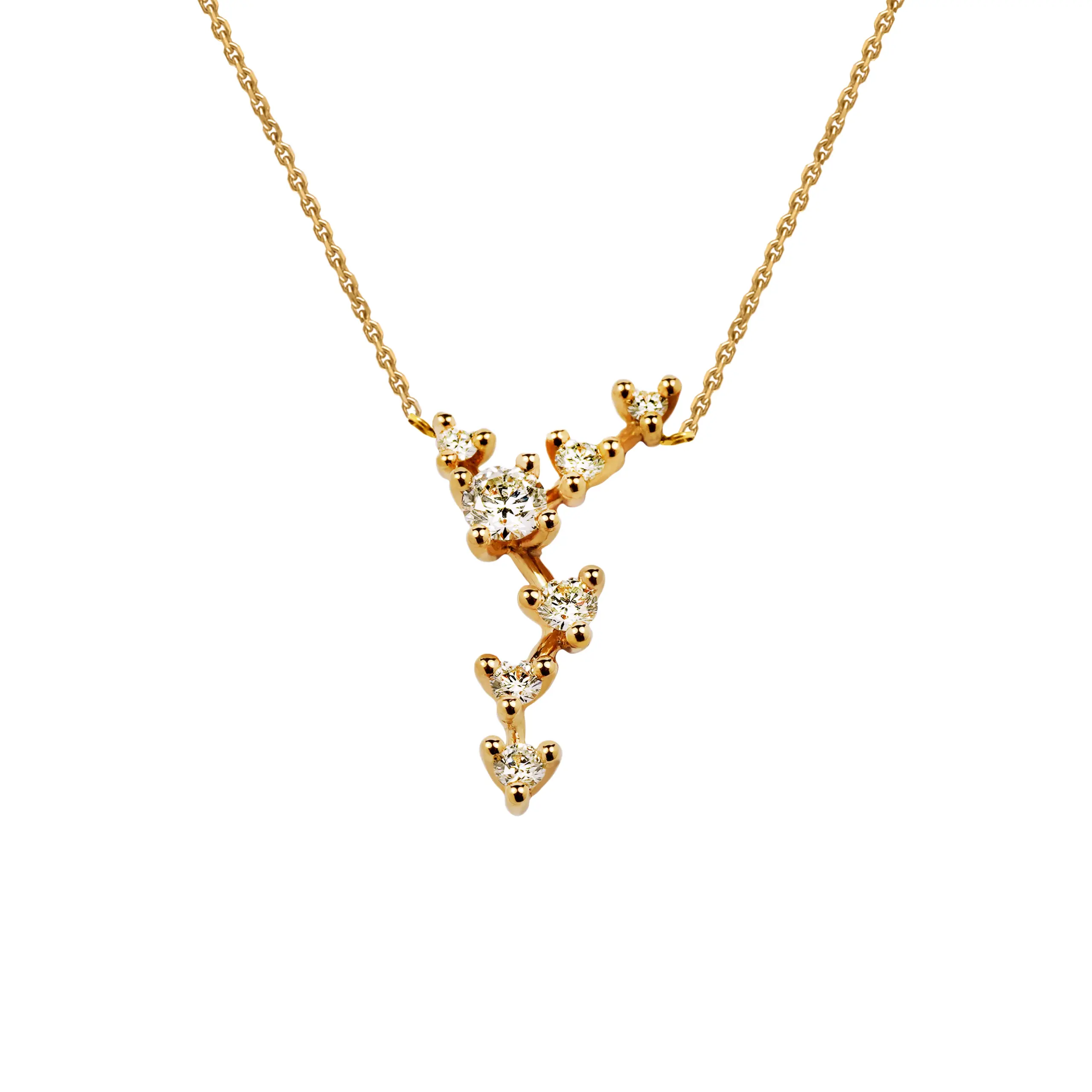 Blossom Necklace - Yellow Gold & Diamonds