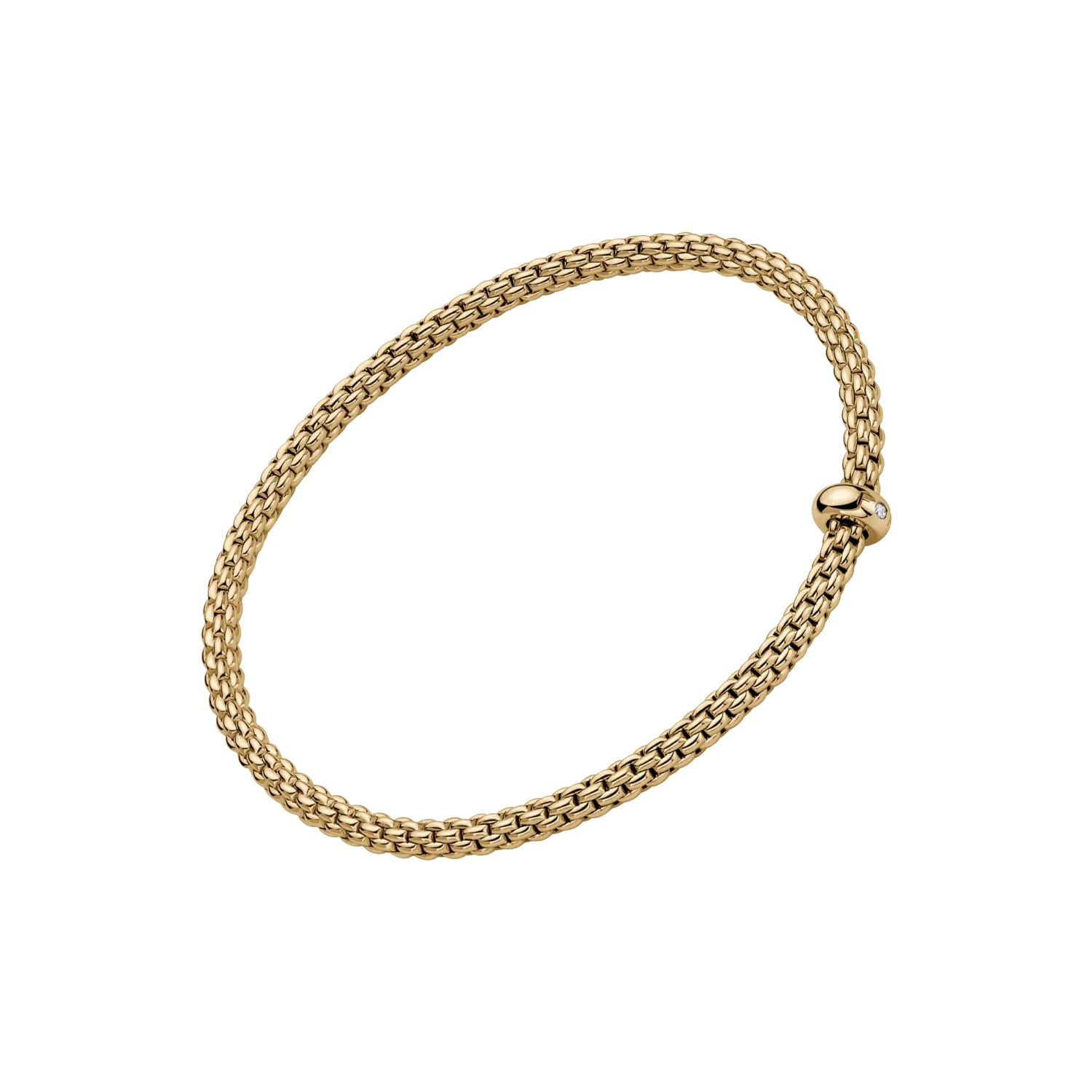FOPE Prima Flex'It Yellow Gold Bracelet (Large)