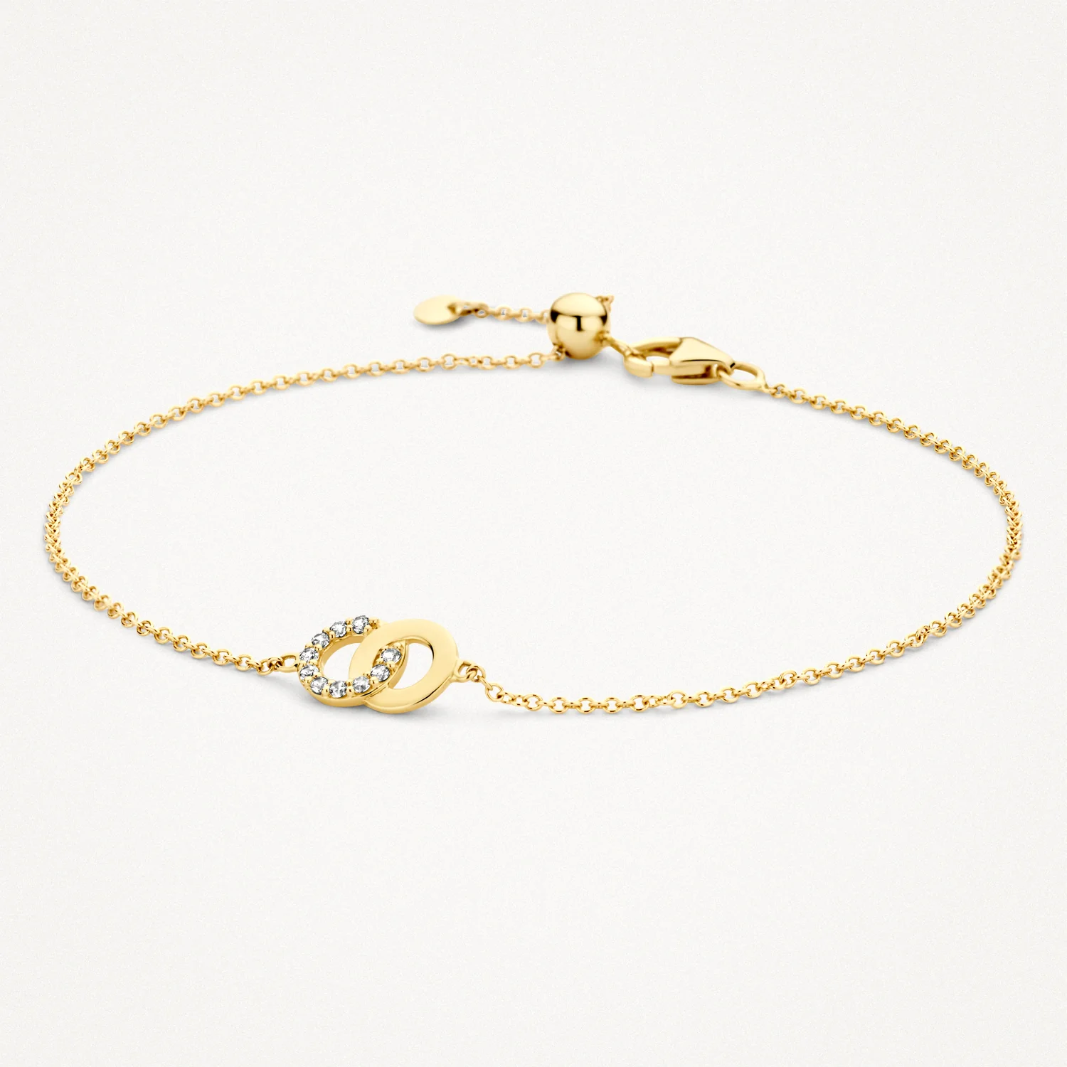 Blush Gold & CZ Infinity Bracelet