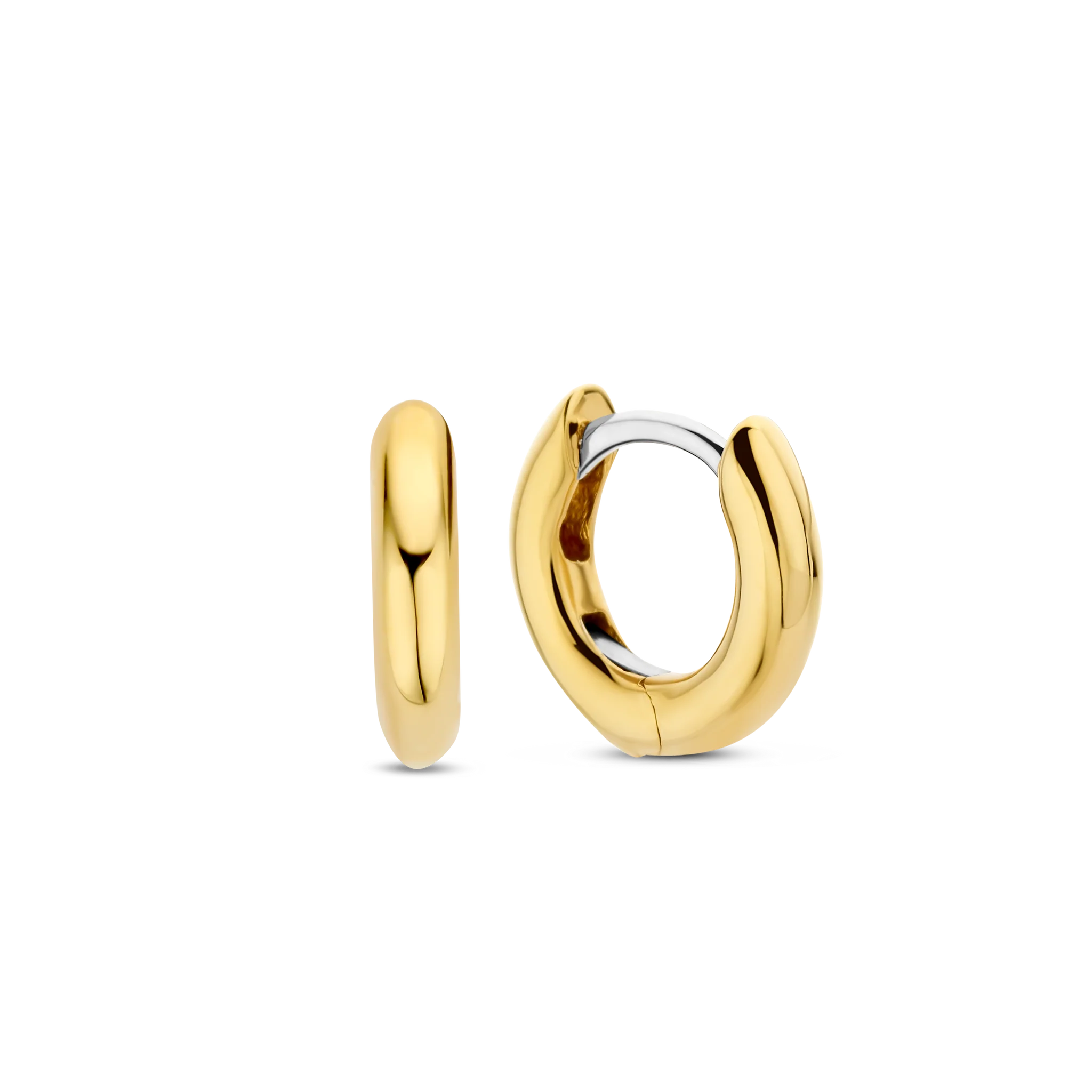 Ti Sento Gold Hoop Earrings - 10mm