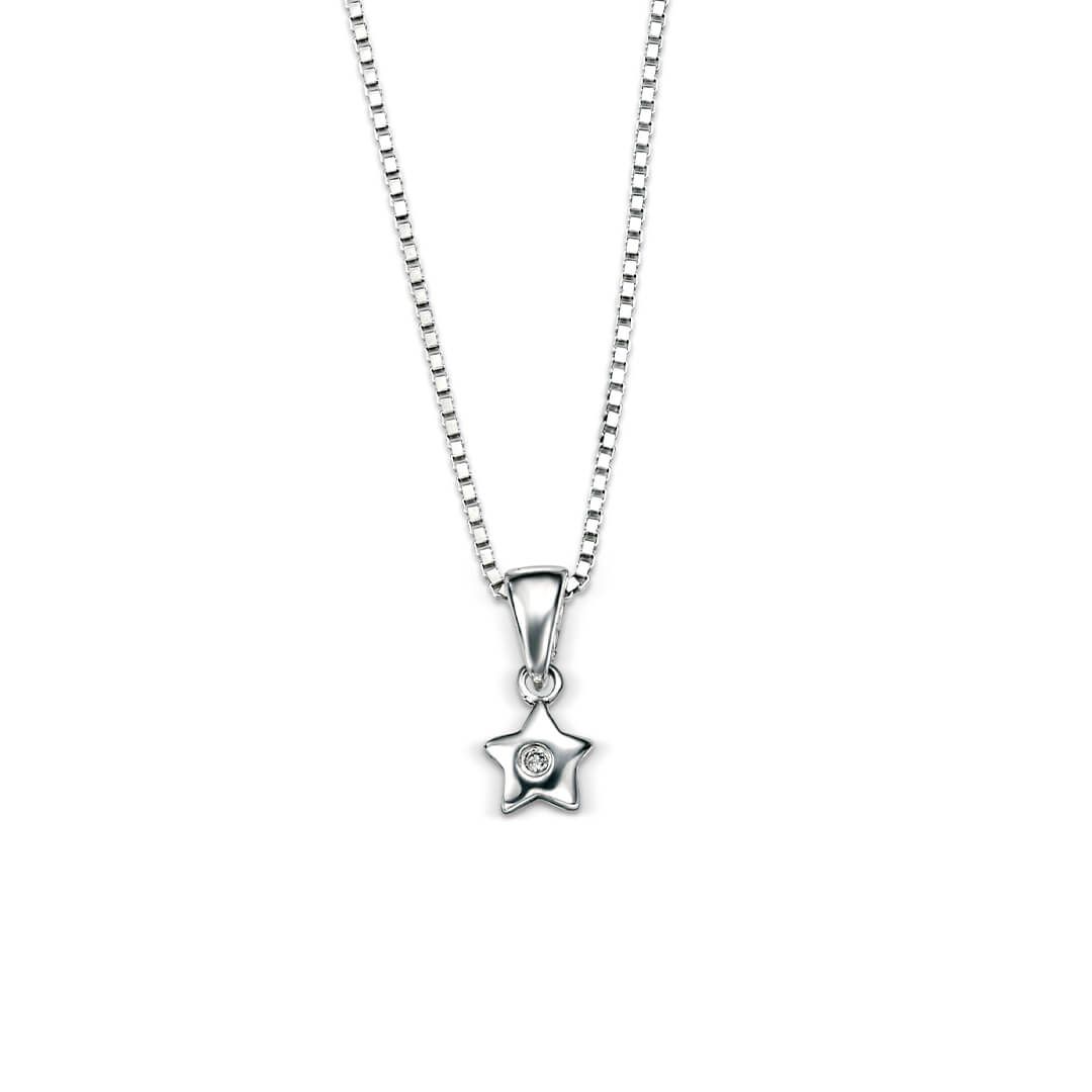 D for Diamond Star Necklace