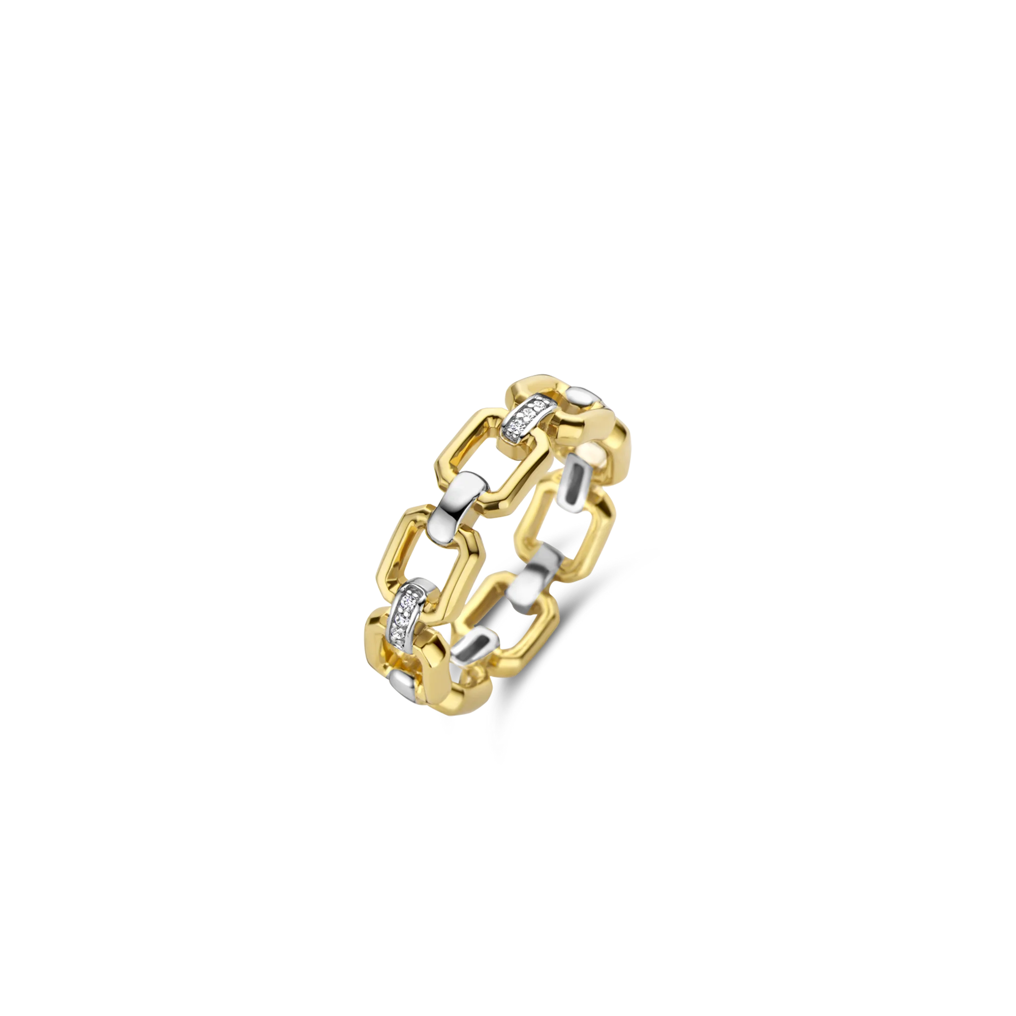 Ti Sento Two-Tone Open Link Ring