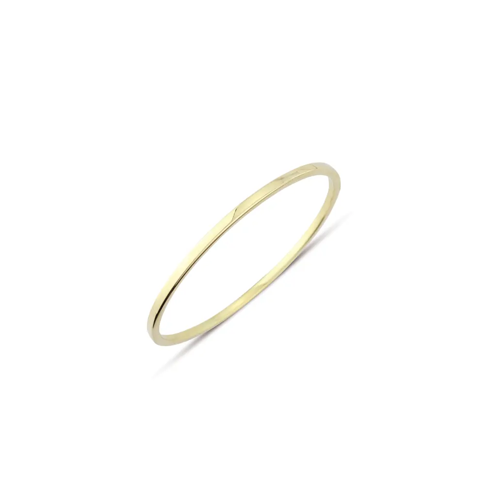 Yellow Gold Squared Bangle