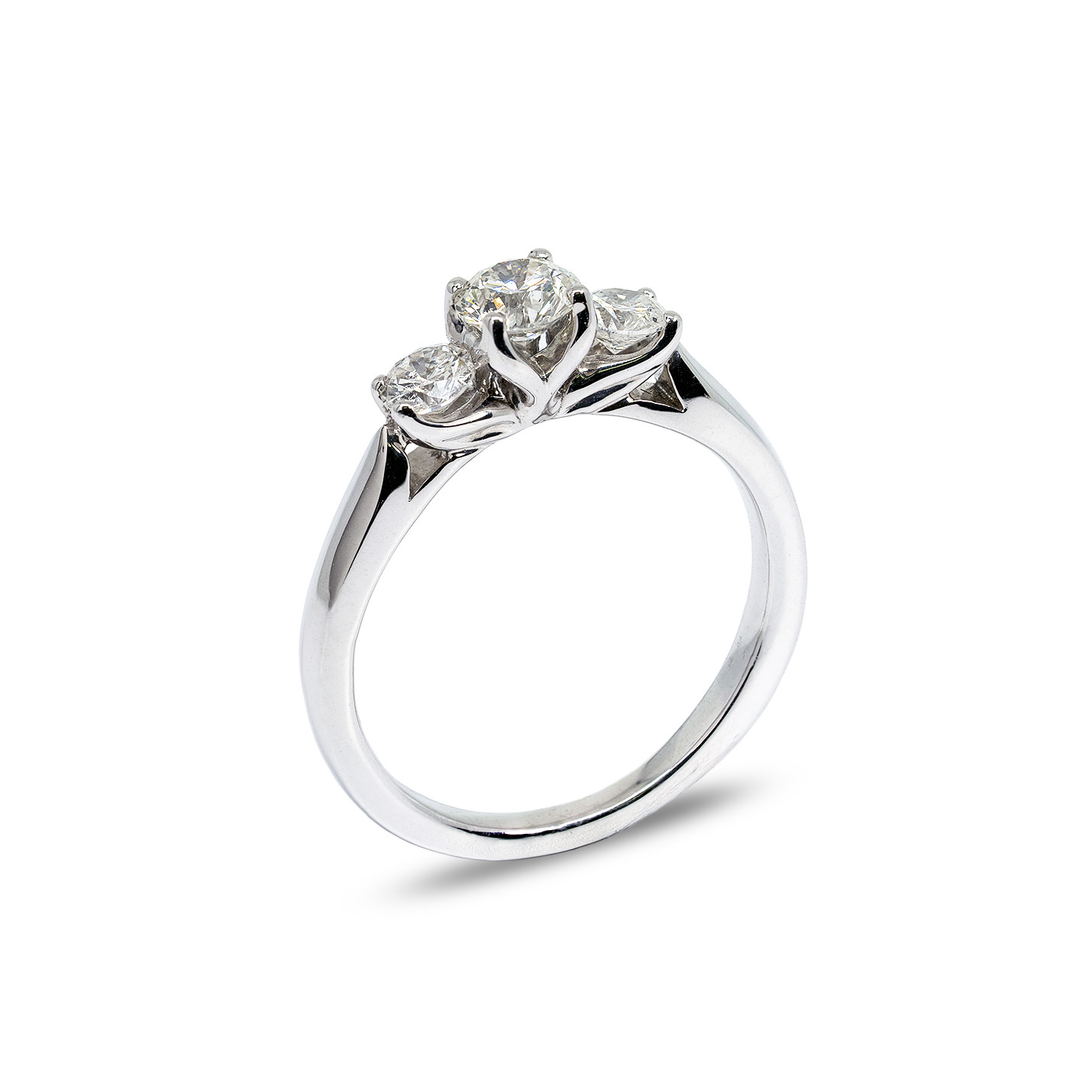 Serenity Platinum 3-Stone Diamond Engagement Ring | Murphy Jewellers Bespoke