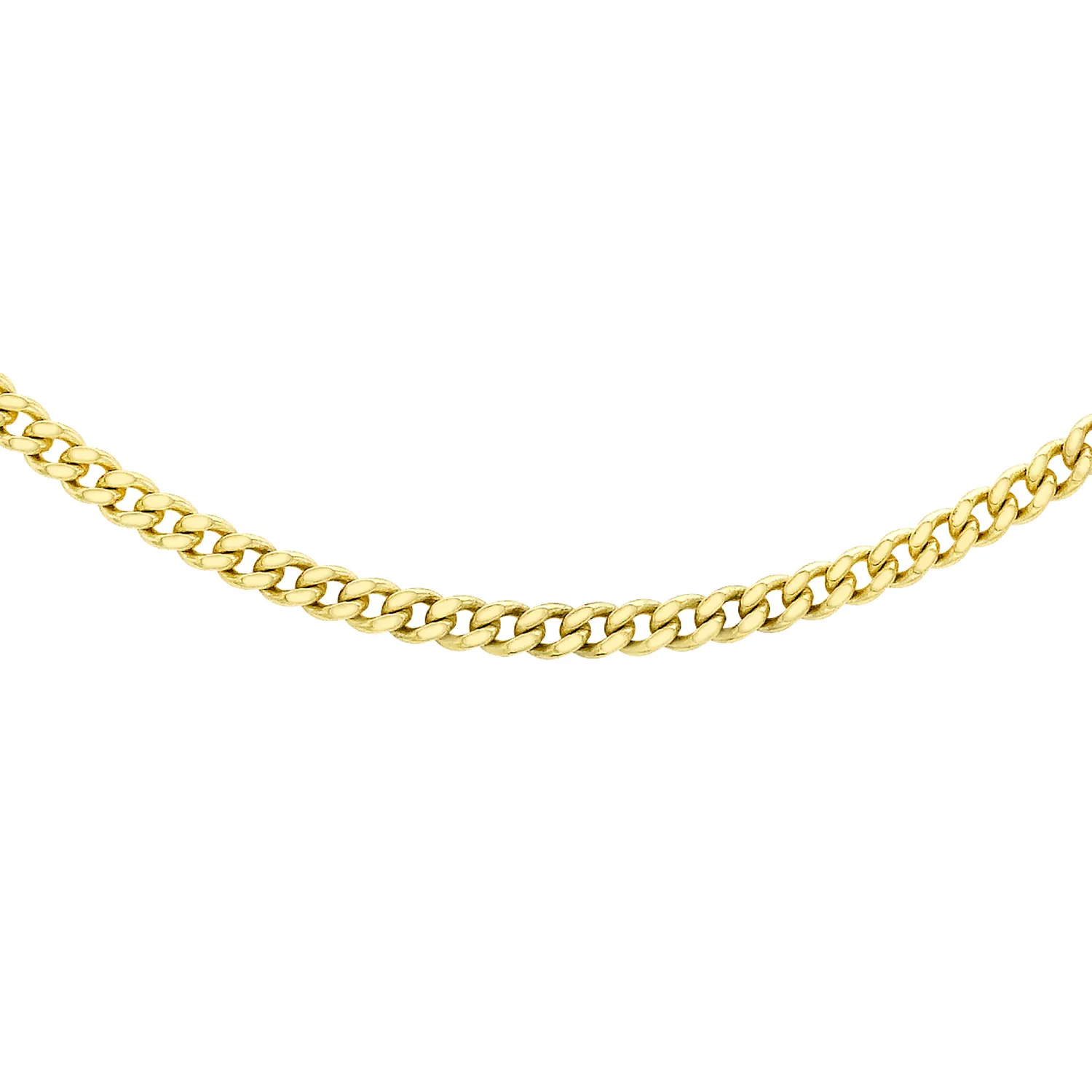 9ct. Yellow Gold Curb Chain (41-46cm)