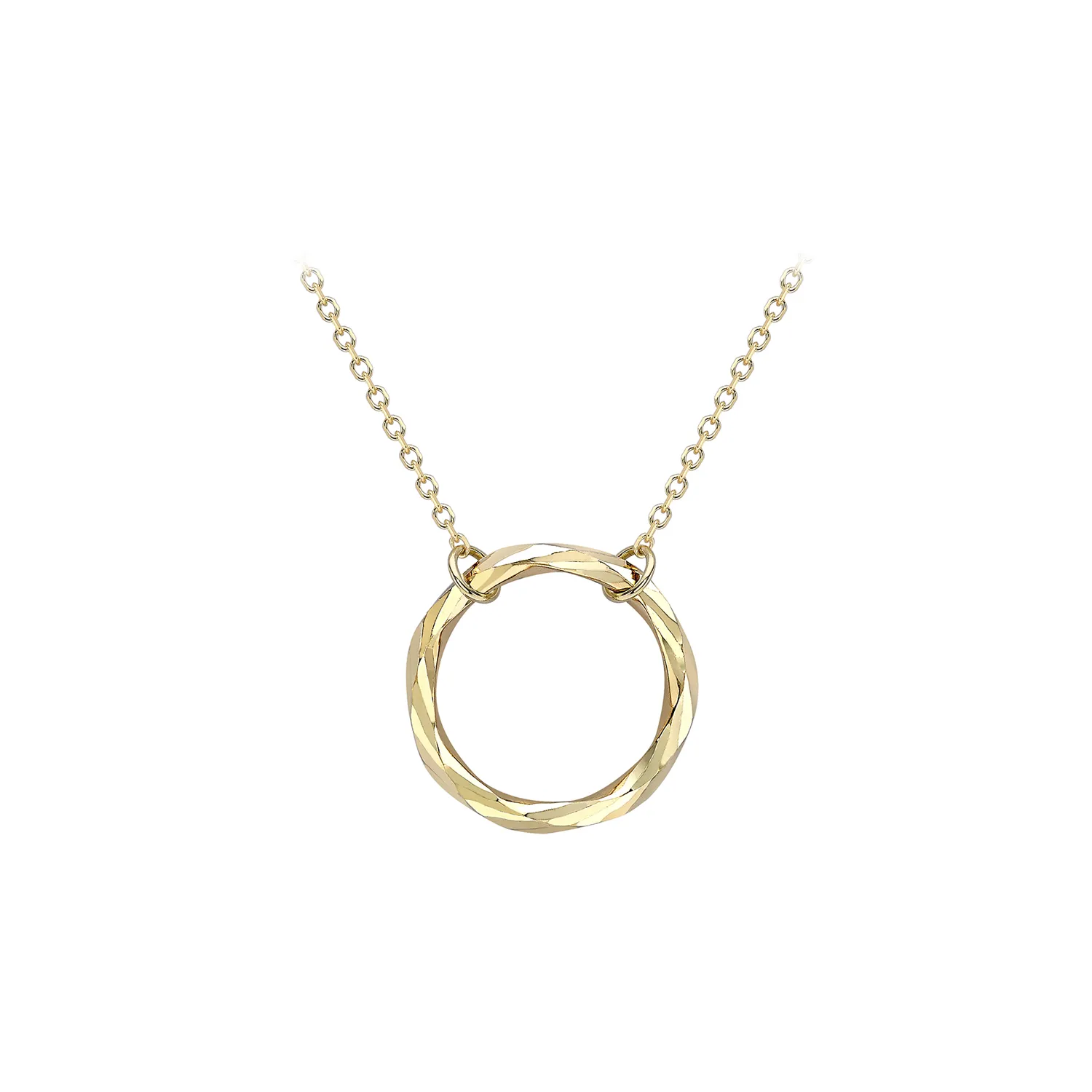 Yellow Gold Ring Necklace