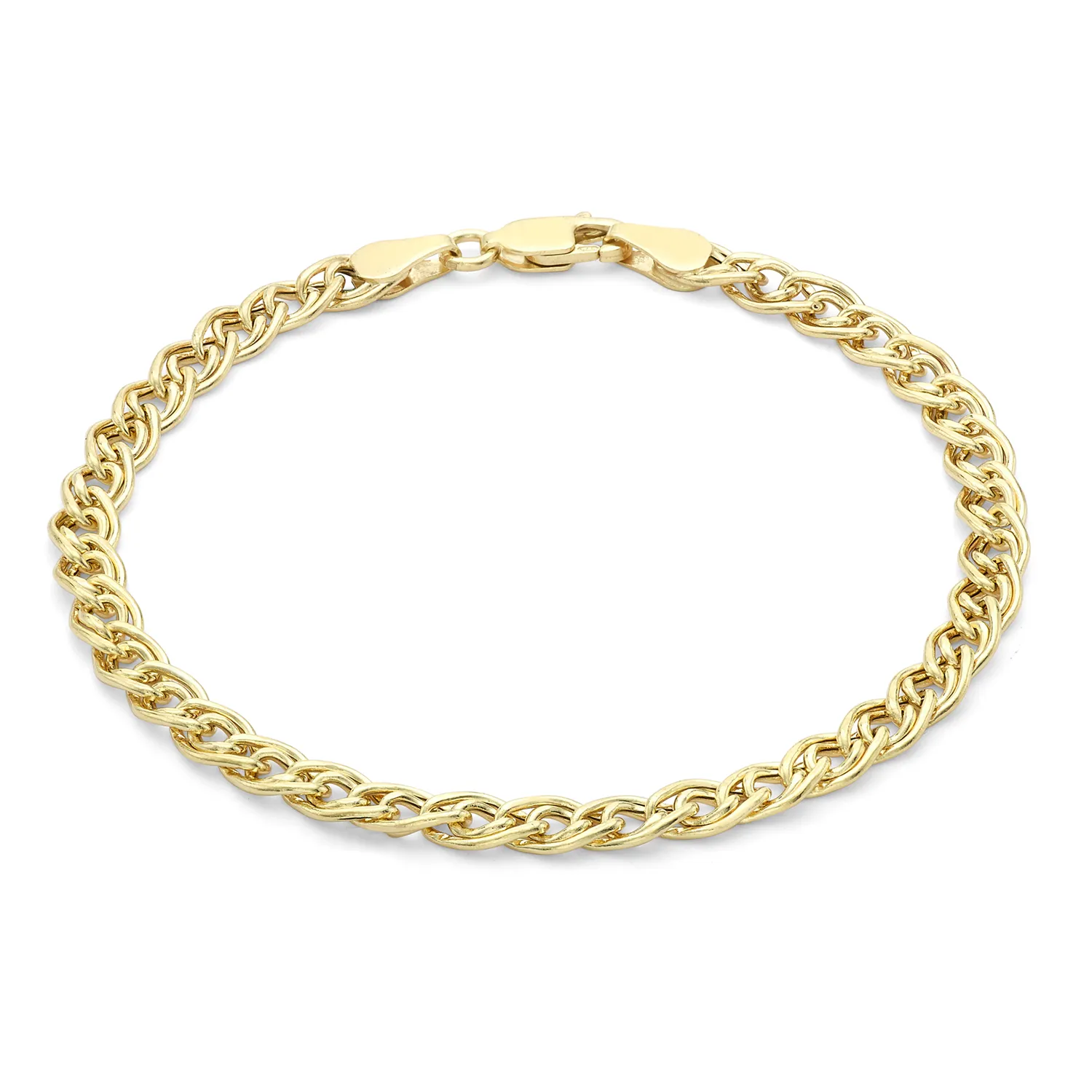 Gold Double Link Chain Bracelet