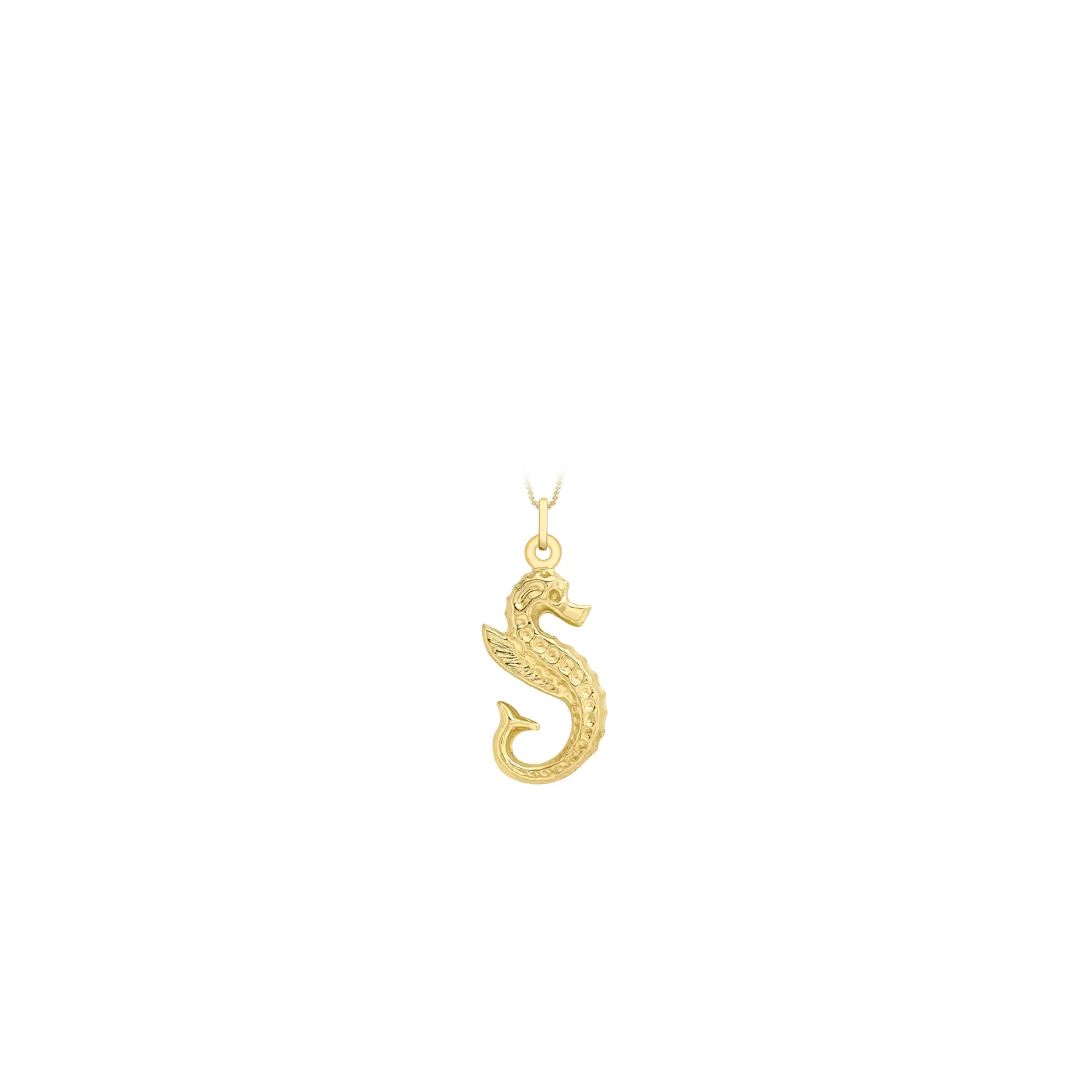 Yellow Gold Seahorse Pendant