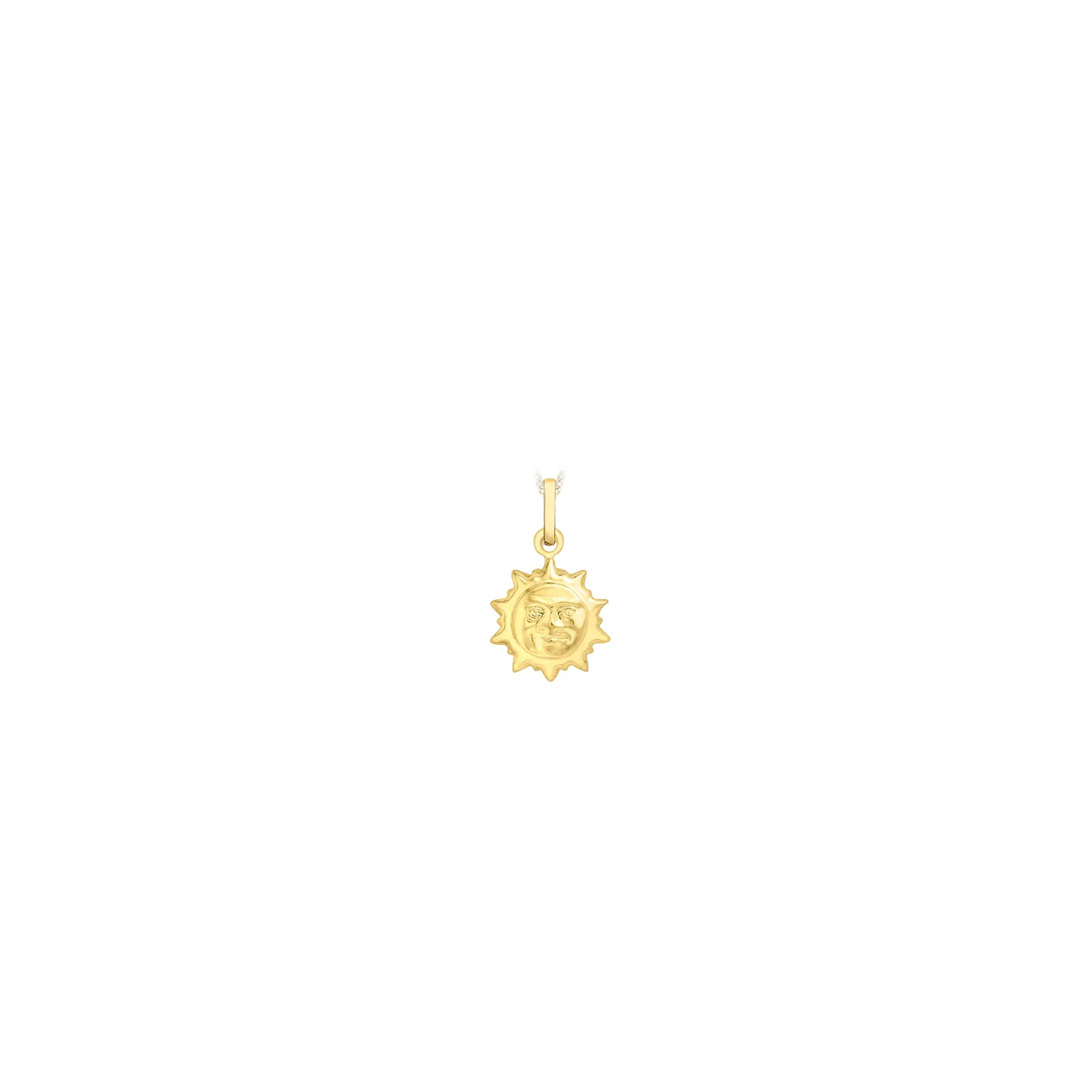 Yellow Gold Mini Sun Pendant