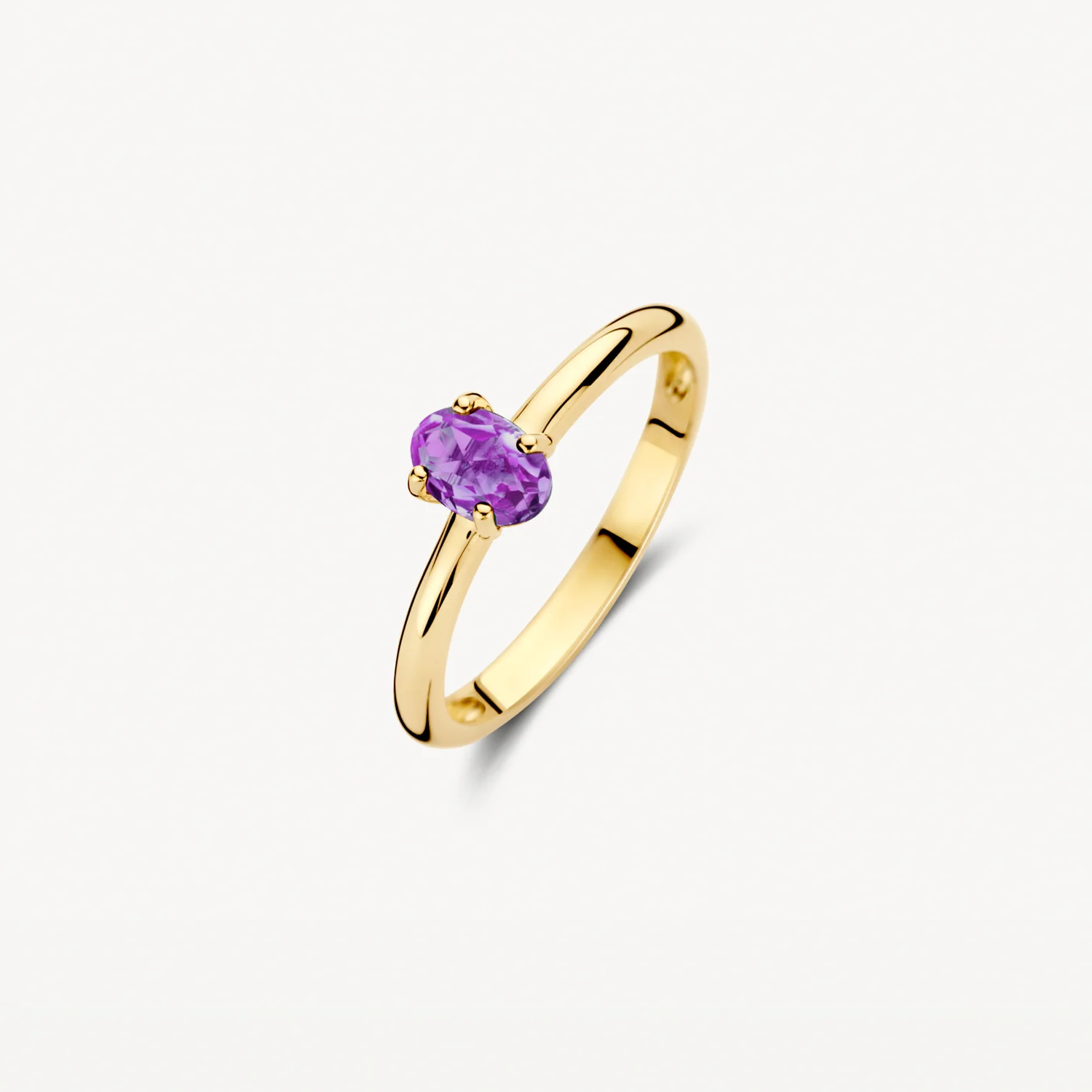 Blush Yellow Gold & Amethyst Dress Ring