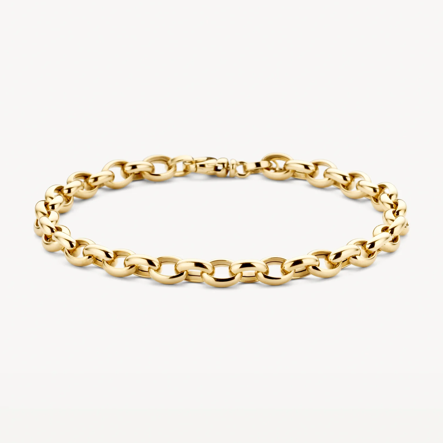 Blush Yellow Gold Anchor Link Bracelet