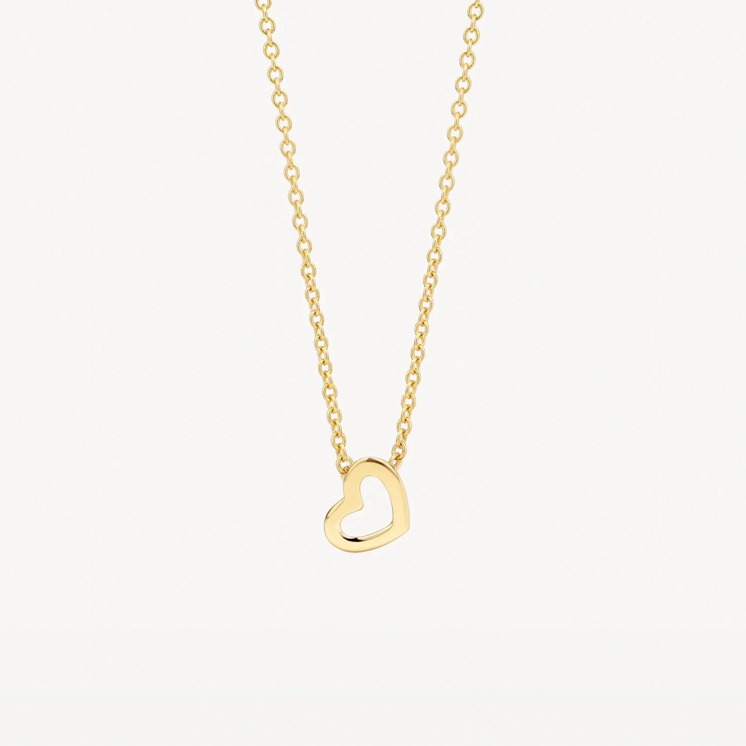 Blush Yellow Gold Heart Necklace