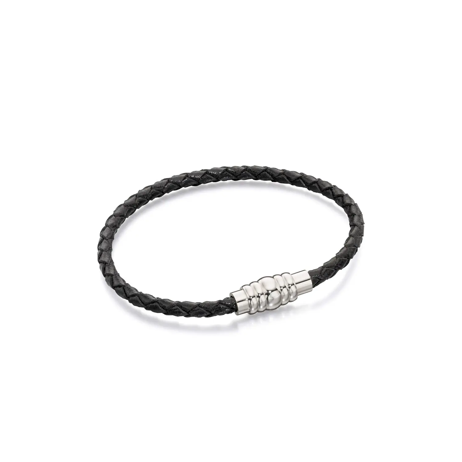 Fred Bennett Skinny Woven Leather Bracelet